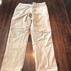 Men’s Land’s End Traditional Fit flannel khakis.